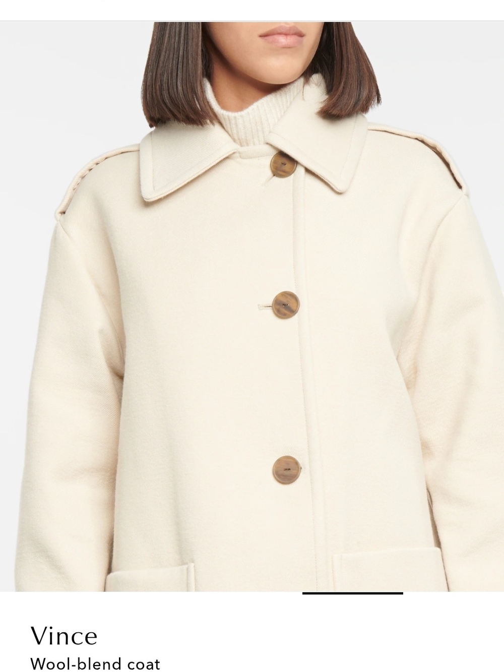 Vince Wool Blend Coat